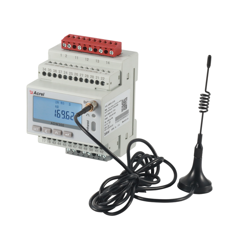 Acrel ADW300 smart energy meters with lora/GPRS/4G/Wifi option function