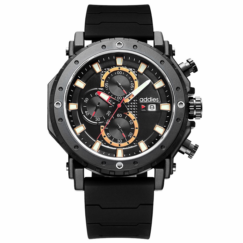ADDIES MY-2012 New Arrival Fashion Luxury 3ATM Waterproof Chronograph With Date Sport Watch For Men