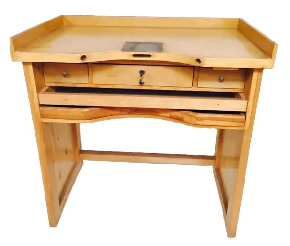 93x61x95CM Pine wooden jewellers DIY workbench jewelry making station plans tools drawer jewelers wood table bench desk
