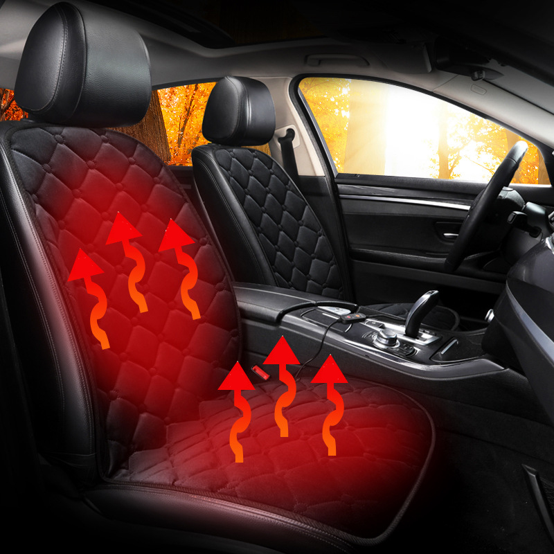 Universal smart DC 12V 24V safe anti skid car truck heating heated seat cushion