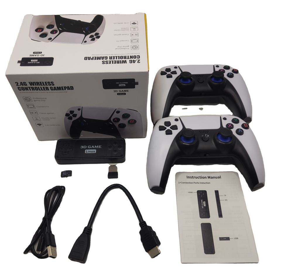 15000 + игры, 64 г, HD, новый беспроводной геймпад, 2,4 г