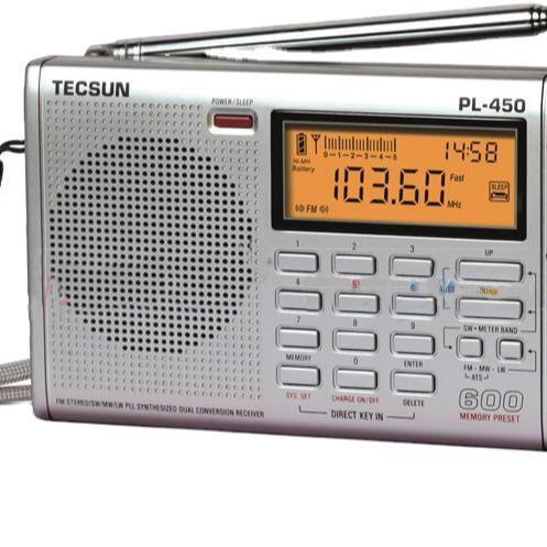 Tecsun PL-450 Двойное преобразование PLL радиоприемник для мирового диапазона FM/MW/LW/SW