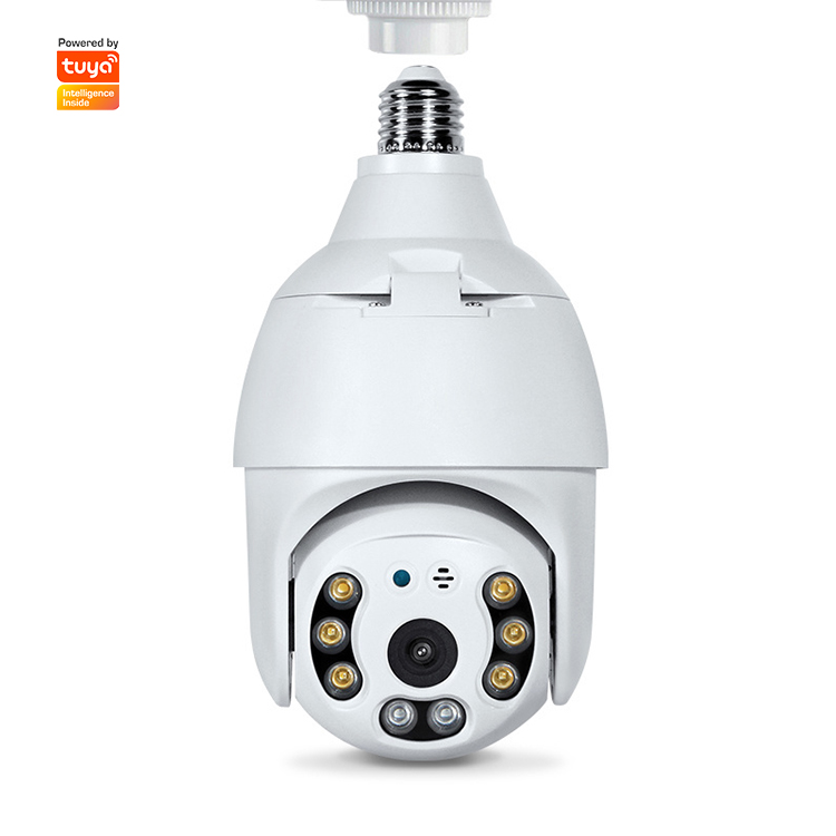 3mp Full Hd ночное видение Двусторонняя голосовая Wify лампа головная камера работает с приложением Tuya