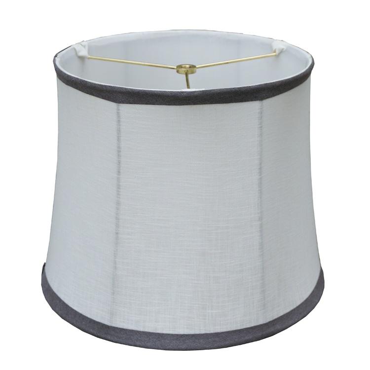 Nature Linen Portable Round Table Lamp Shade Vase Light for Bathroom Fixtures