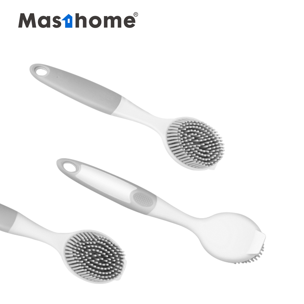 Лидер продаж 2020, прочная мягкая силиконовая резиновая щетка для мытья Masthome