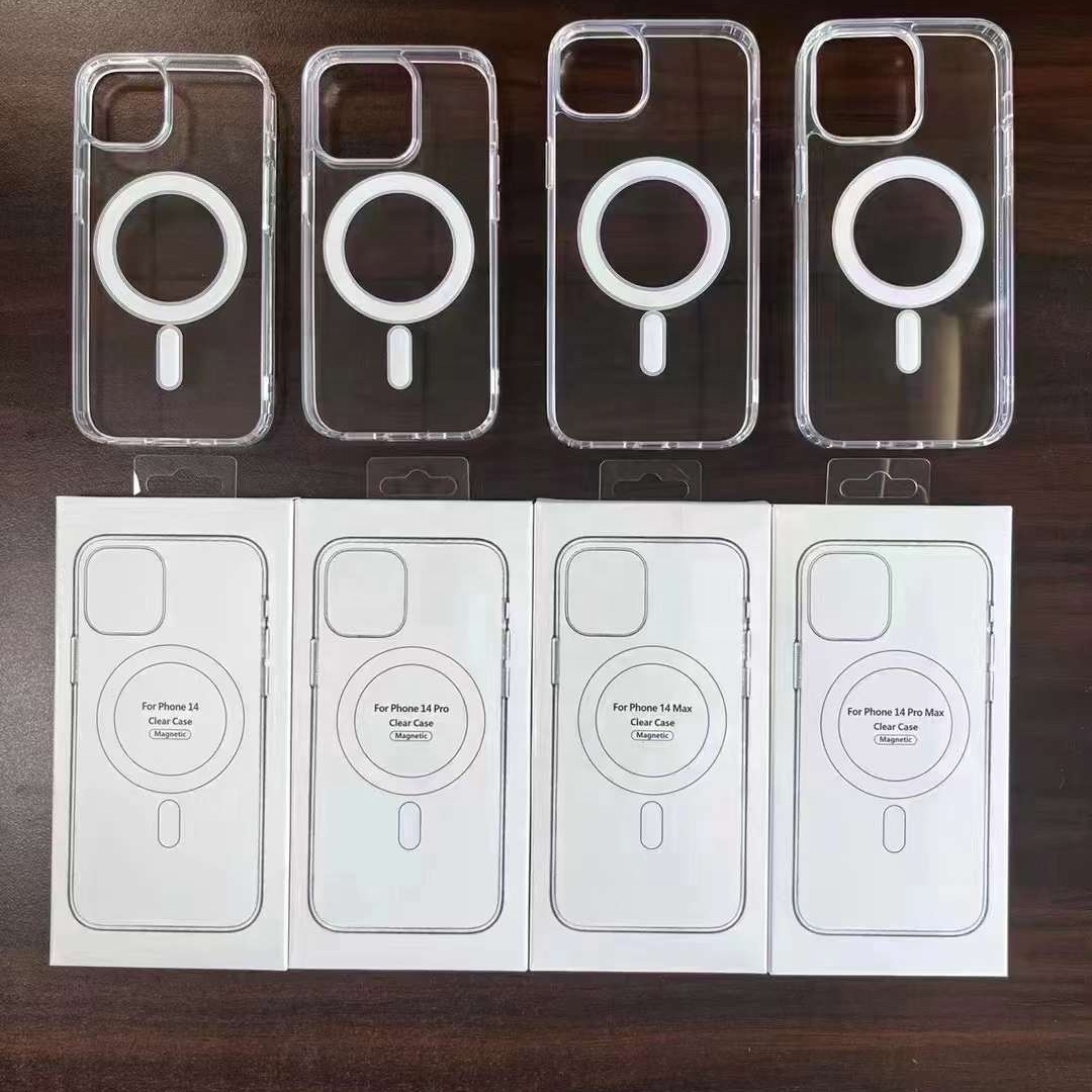Ударопрочный прозрачный Магнитный чехол из ТПУ для телефона Magsafe, чехол для Iphone 12/13 Pro Mini Max