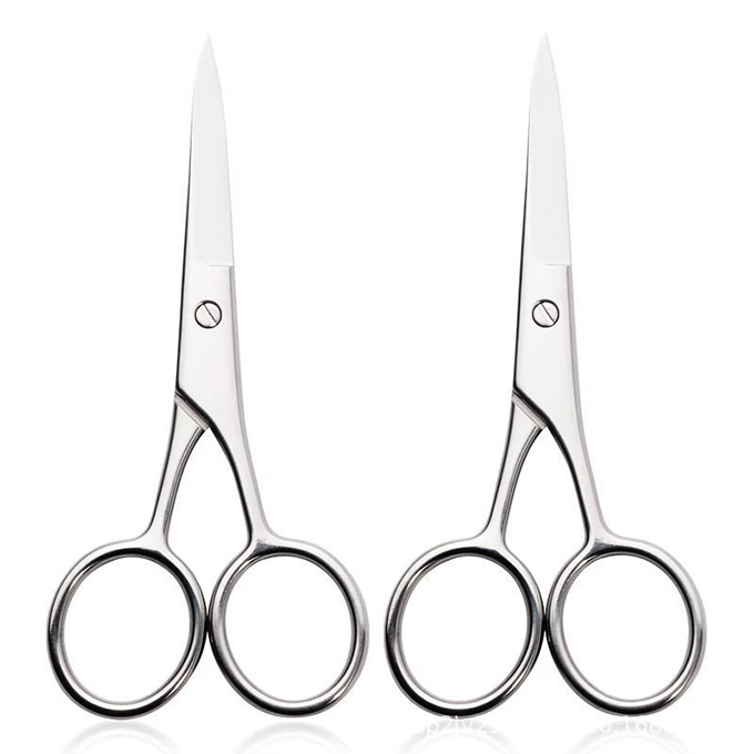 Wholesale multi-function cosmetic fishing pet scissors stainless steel silver eyelash eyebrow cute scissors manicure scissors