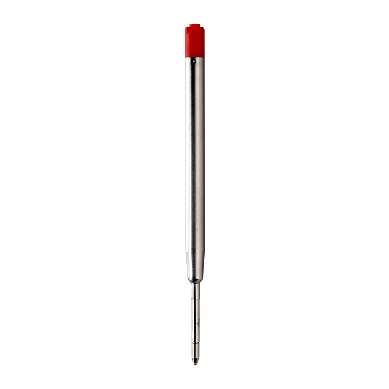 1.0MM big volume European Standard 9.8cm long G2-424 red ink oil ink metal PARKER refills for ball pen roller signature pen