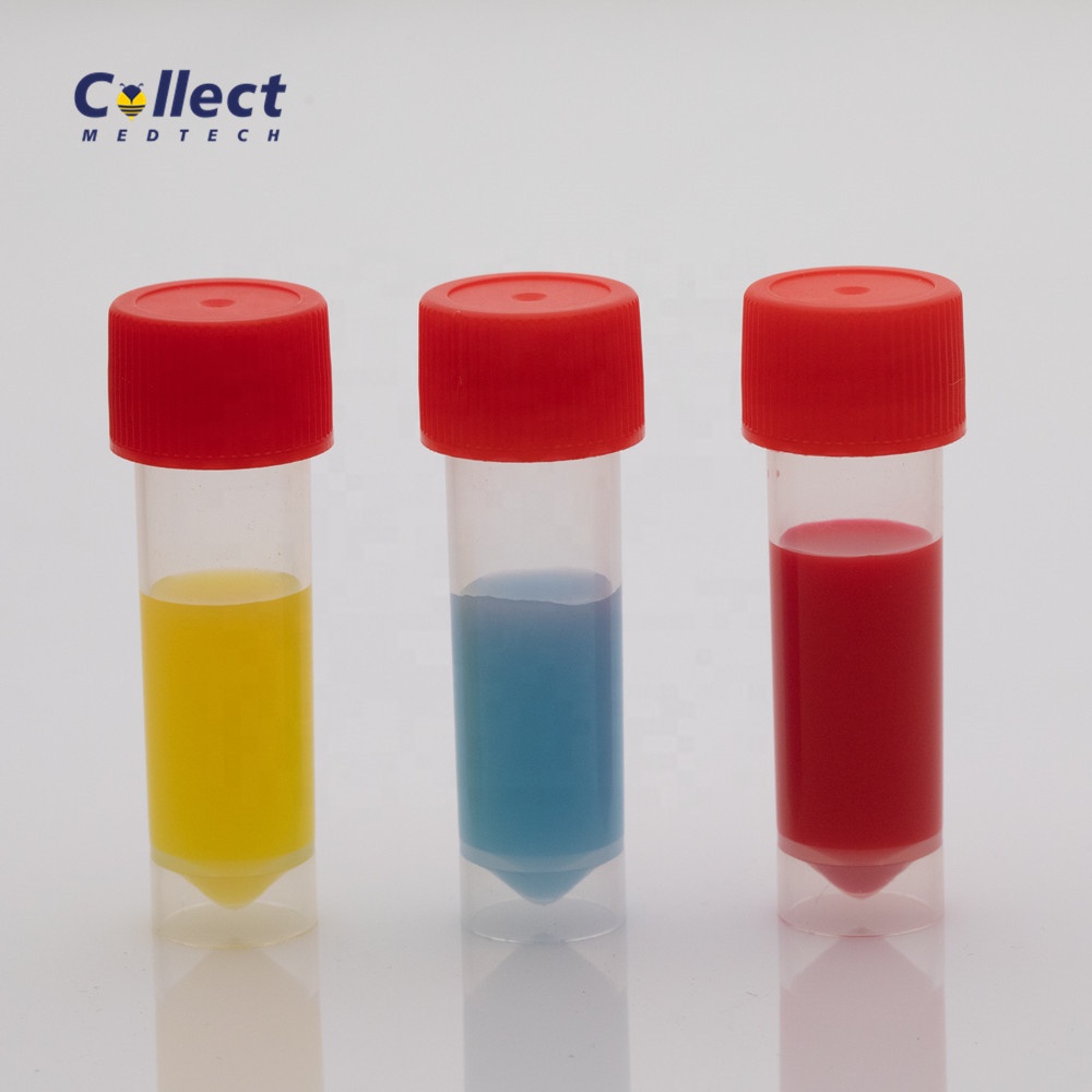 Specimen collection laboratory clear plastic 5ml centrifuge tube imballatrice