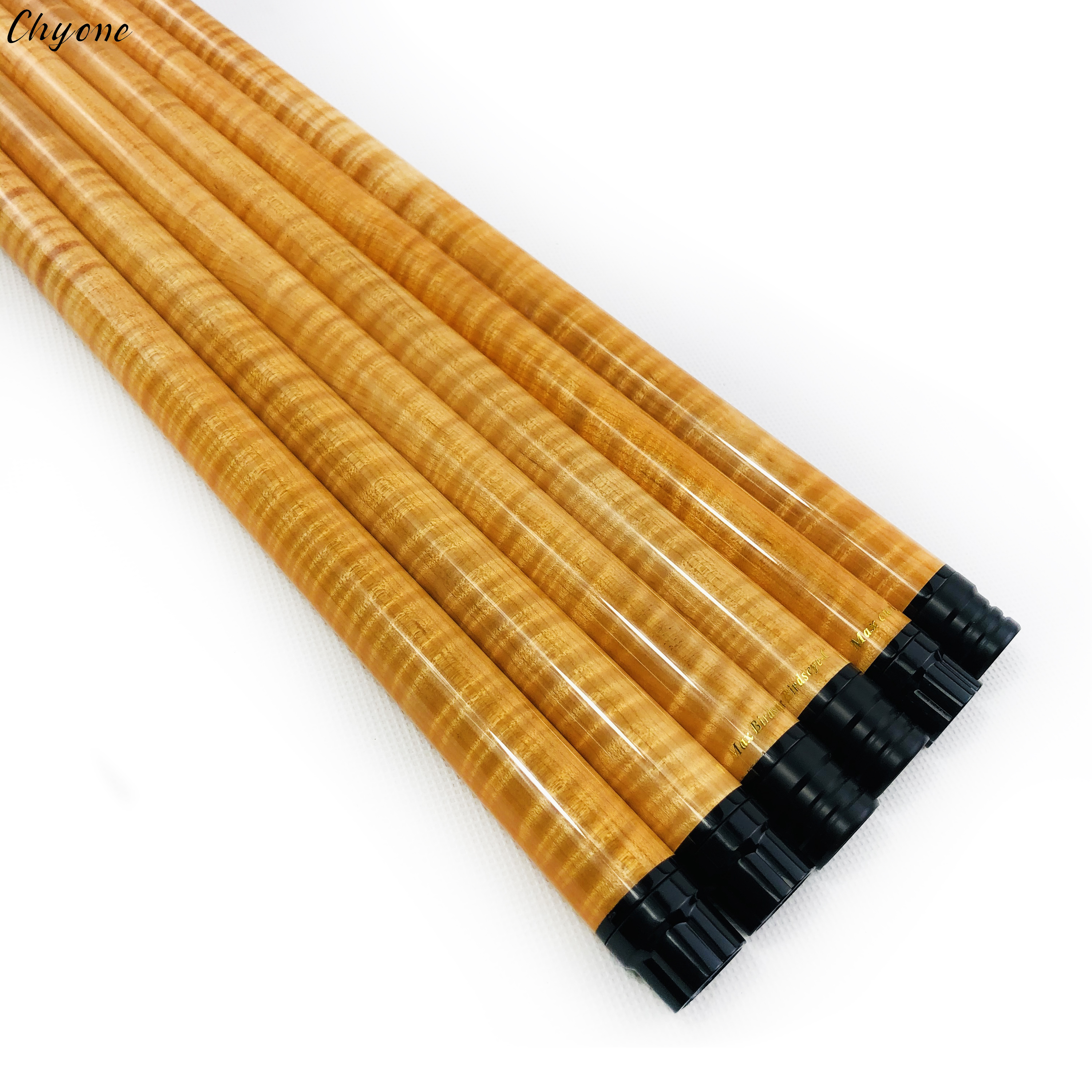 Carom cue Chyone оптовая продажа на заказ tiger curly maple carom контрольный вал s с низким отклонением радиальный шарнир контрольный вал бассейна