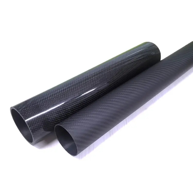 Matte Glossy Custom Carbon Tube 50mm Colored Carbon Fiber Tube Length 1m 2m For Drone Parts