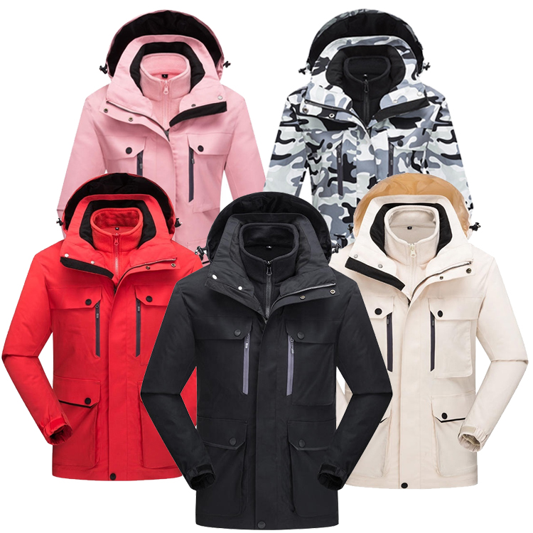 Warm Wear-resistant Charge Hooded Rock Climbing Clothing Oem Customized Camping Trend Ski-wear Coat Ski Suit Men Ski Suit Woman