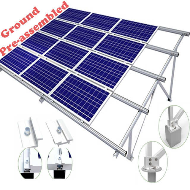 TOP Supplieroff grid solar system with lifepo4 Structure Solar Mounting Panel System Pole Mount Bracket Stand Rack Tracker Z25