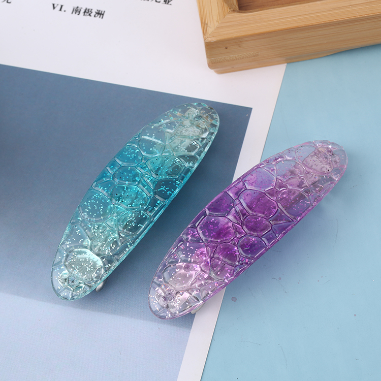 Wholesale Custom French Women Barrettes Hair Accessories DIY Hair Barrette With Crystals Hair Clips Girls Barrettes