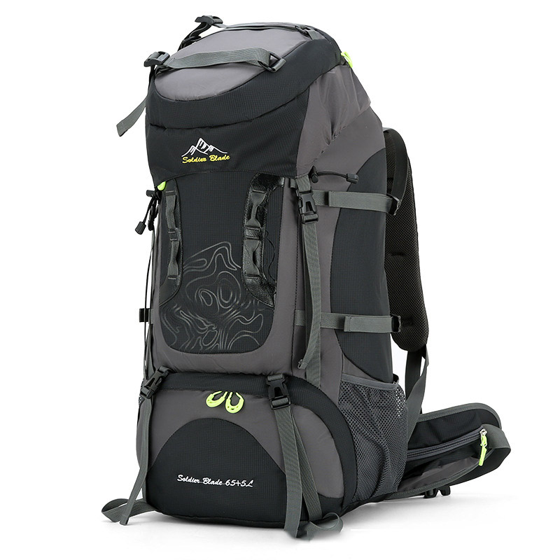 Large capacity outdoor backpacks sports bag hiking backpack travel belt carrying hiking bag 70 liters