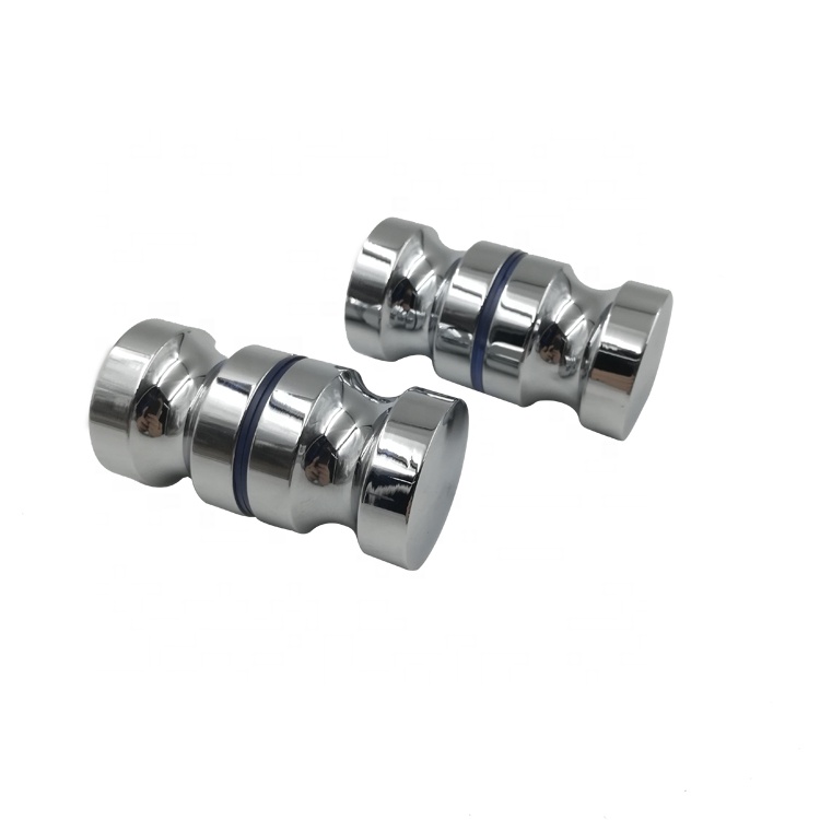 Shower Glass Door Single Sided Fitting aluminium alloy Chrome Handle Knobs And Pulls