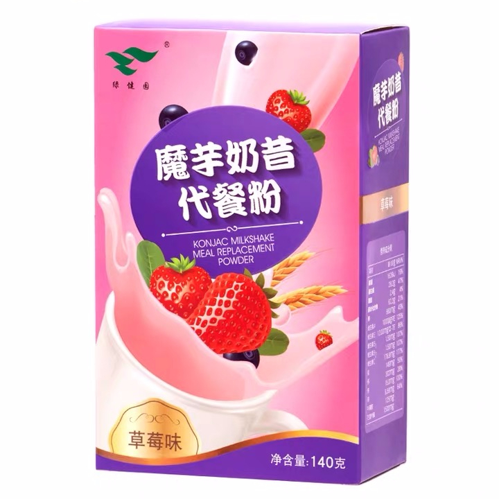 Сменный порошок Konjac с клубничным вкусом для женщин