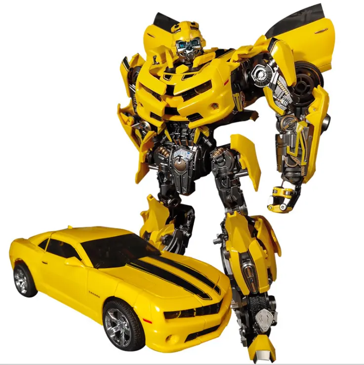 Transformation Bee MPM03 MPM-03 Super Oversize 28CM Movie Yellow Alloy With Big War hammer Action Figure Robot Toys