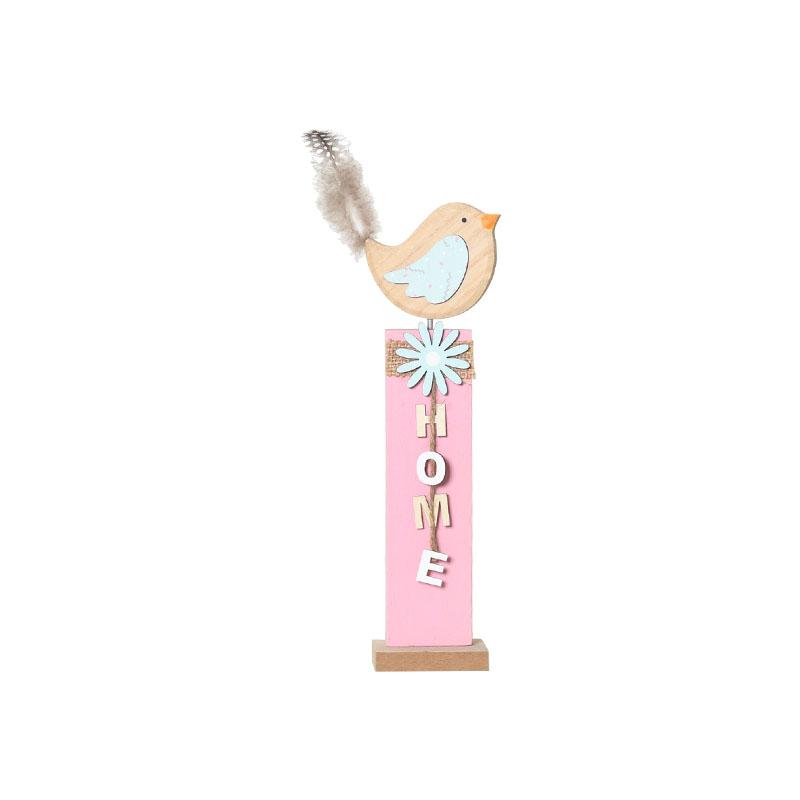 Easter greeting door hanging Factory sale wood crafts laser cut high end easter craft