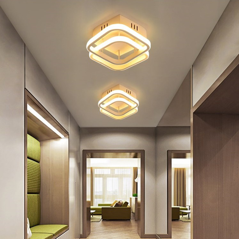 Mini home lamp led flush mount aluminum ceiling decorative light down lights for corridor hallway veranda balcony