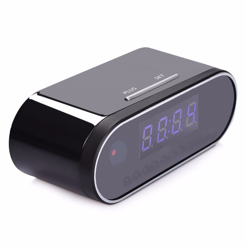 Настольные мини-часы с камерой 1080P, Wi-Fi, P2P IP/AP