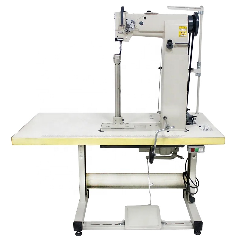 8365 Thick high column leather sewing machine Post Bed compound triple feed industrial sewing machine