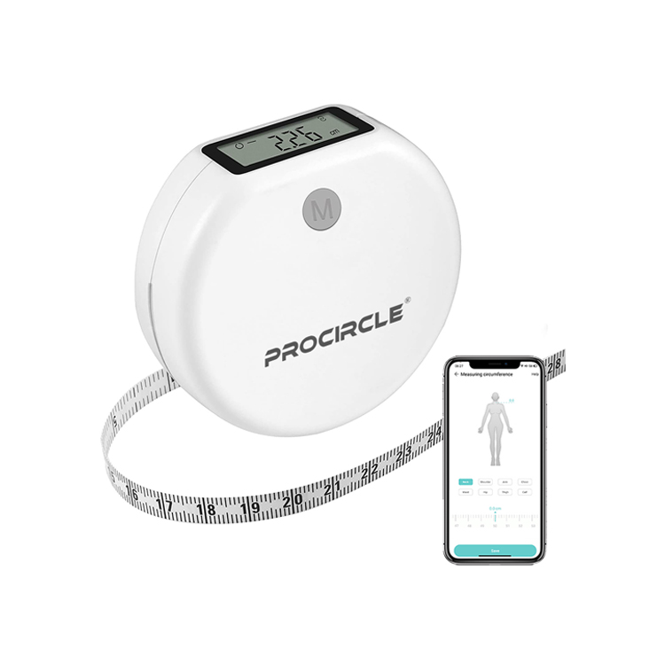 Белая цифровая мини-линейка Smart Body, мягкая рулетка с приложением