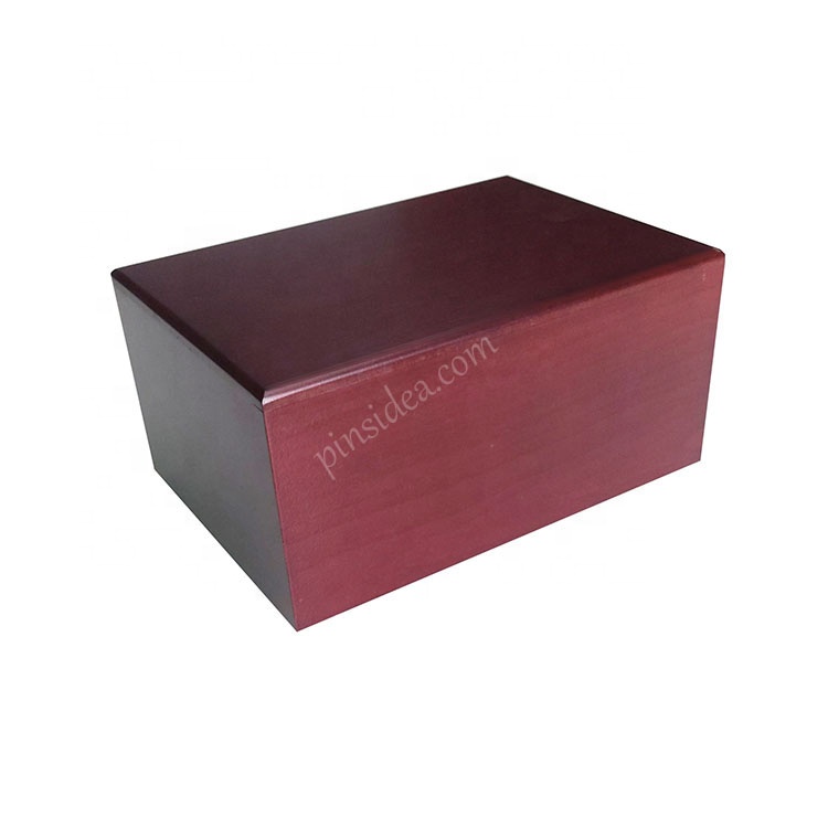 Factory Price Wholesale Pet Memorial Wooden Urns Custom Pet Casket Urns Custom Wooden Pet Urns