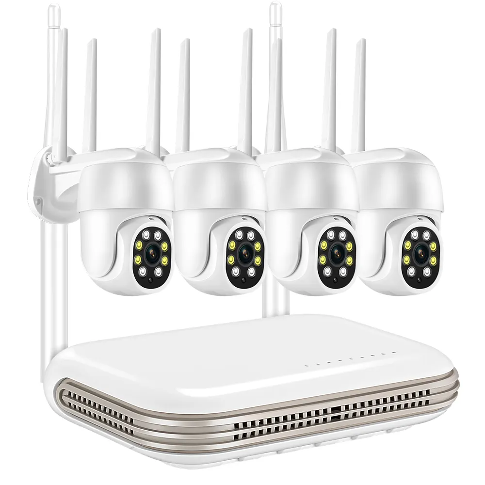 Loosafe 3MP 4 Channel CCTV P2P Video Surveillance Home Security 1080P 4CH Wifi CCTV Cameras System NVR Kit CCTV System
