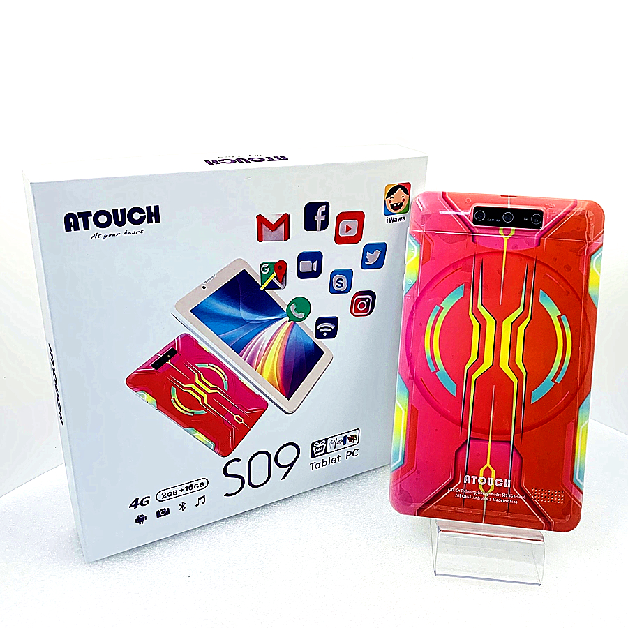 Atouch S09 продукция пользуется спросом 2021 хит планшет для детей цвет задняя крышка 7 дюймов планшетный ПК, двухъядерный 8G 16G ROM мобильный телефон 3G 4G