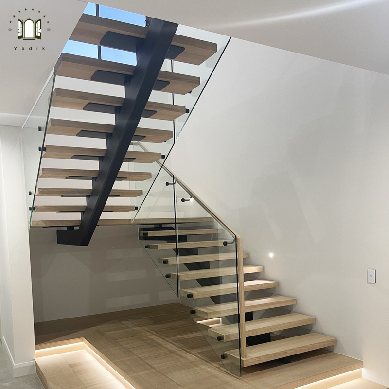 Building materials staircase hand railing stainless steel rail and glass guardrail