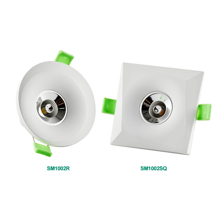 New design GU10 Square LED Recessed Ceiling MR16 Halogen Spotlight Frame Down Spot Light Fixture in China