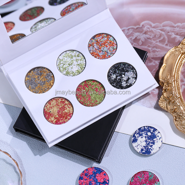 Make Your Brand Logo Wholesale Pigmented Matte Glitter Shimmer Eye Shadow Pan Private Label Customized DIY Eyeshadow Palette