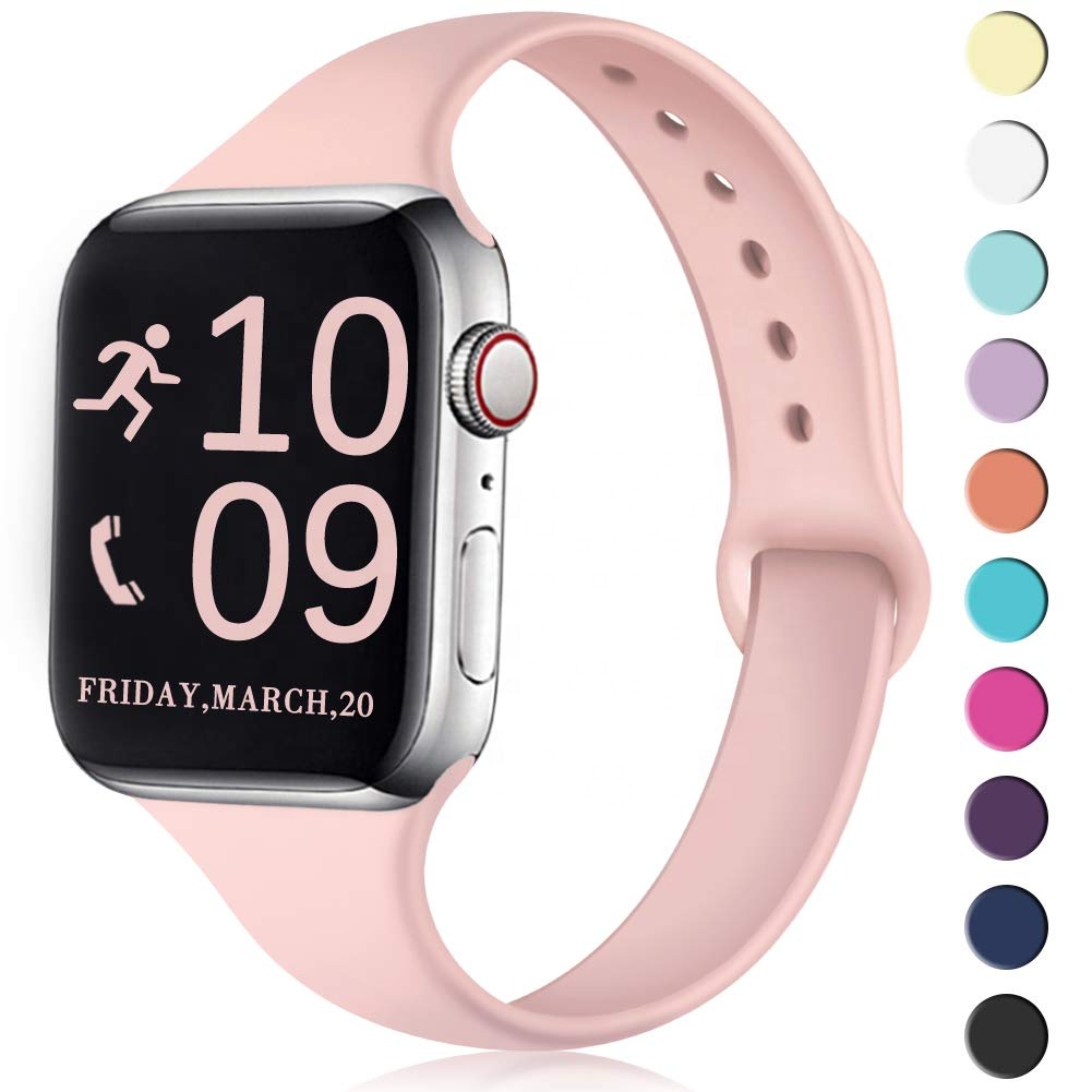 Силиконовый ремешок для iWatch Series 6 Apple Watch Band 44 мм 42 мм 40 мм 38 мм