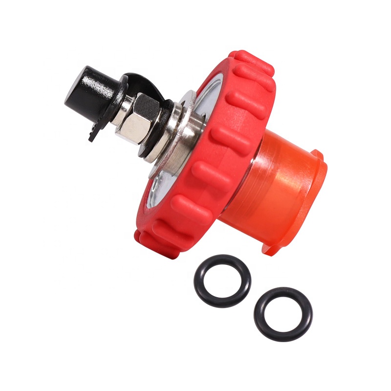 Stainless Steel 300Bar Din Valve Fill Station with 8MM Quick Disconnect Male Plug for Paintball Air Gun Airsoft PCP Air Rifle