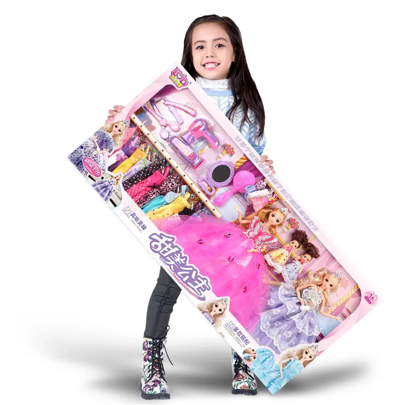 wholesale Girl gift house big size furniture princess dress up doll set for kids