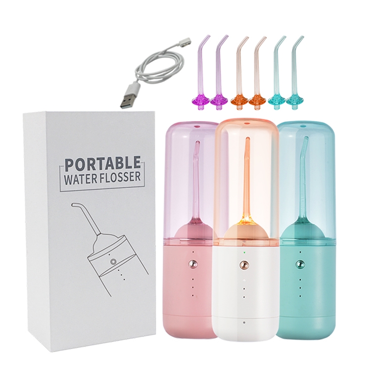 Drop shipping 2021 Portable Teeth Cleaning Device Ipx7 Cordless Water Flosser Oral Irrigator