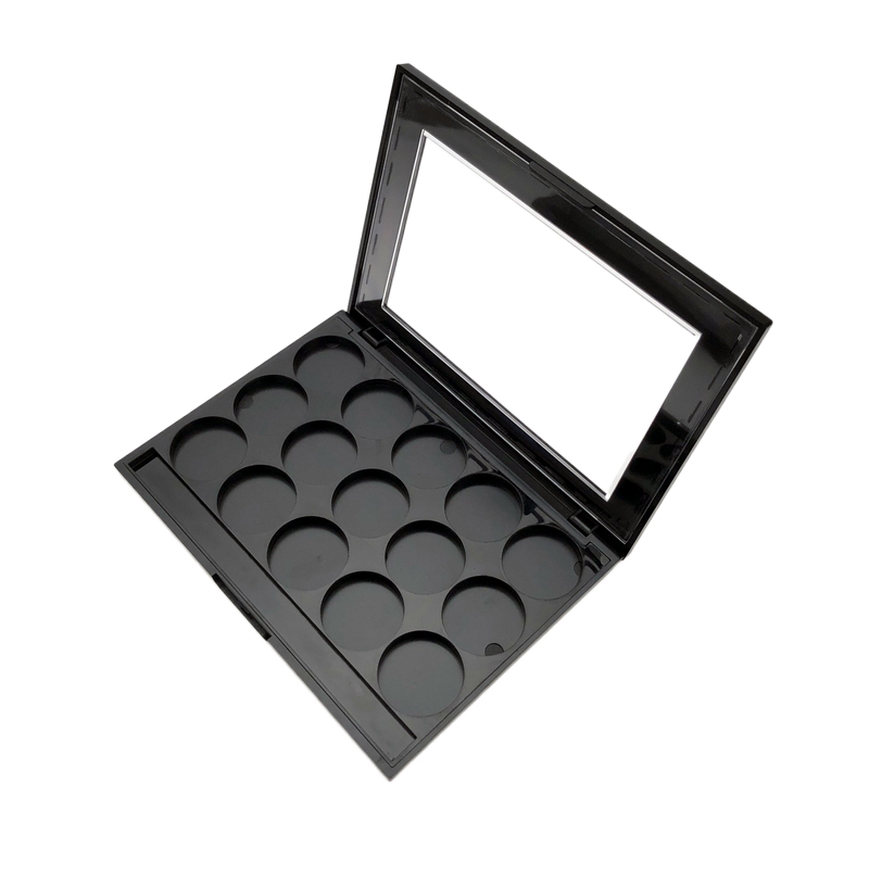 Big sizes rectangular shape 15 colors eyeshadow case