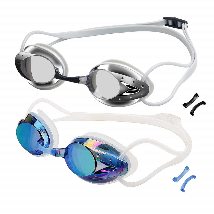 Cheap price high quality custom design Professional Electroplate Waterproof Swim Glasses