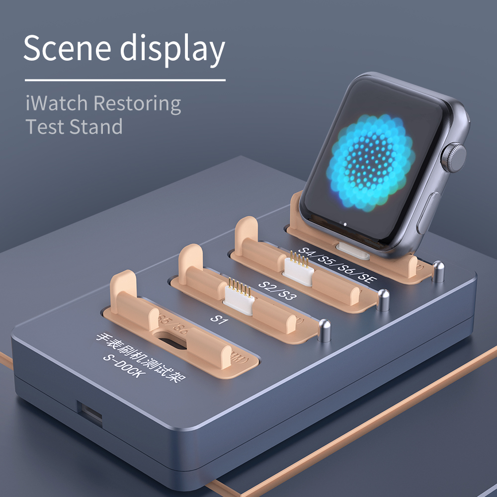 Aixun S-dock For Apple Watch Restore Tool Screen Touch Failure Repair Iwatch Brush Box Se S1 S2 S3 S4 S5 S6
