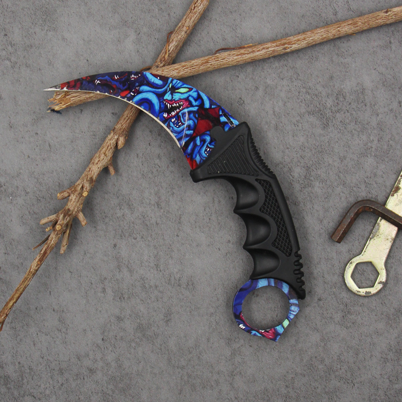 Outdoor tactical knife pocket hunting survival folding knife with sheath multi color spider mini knife claw