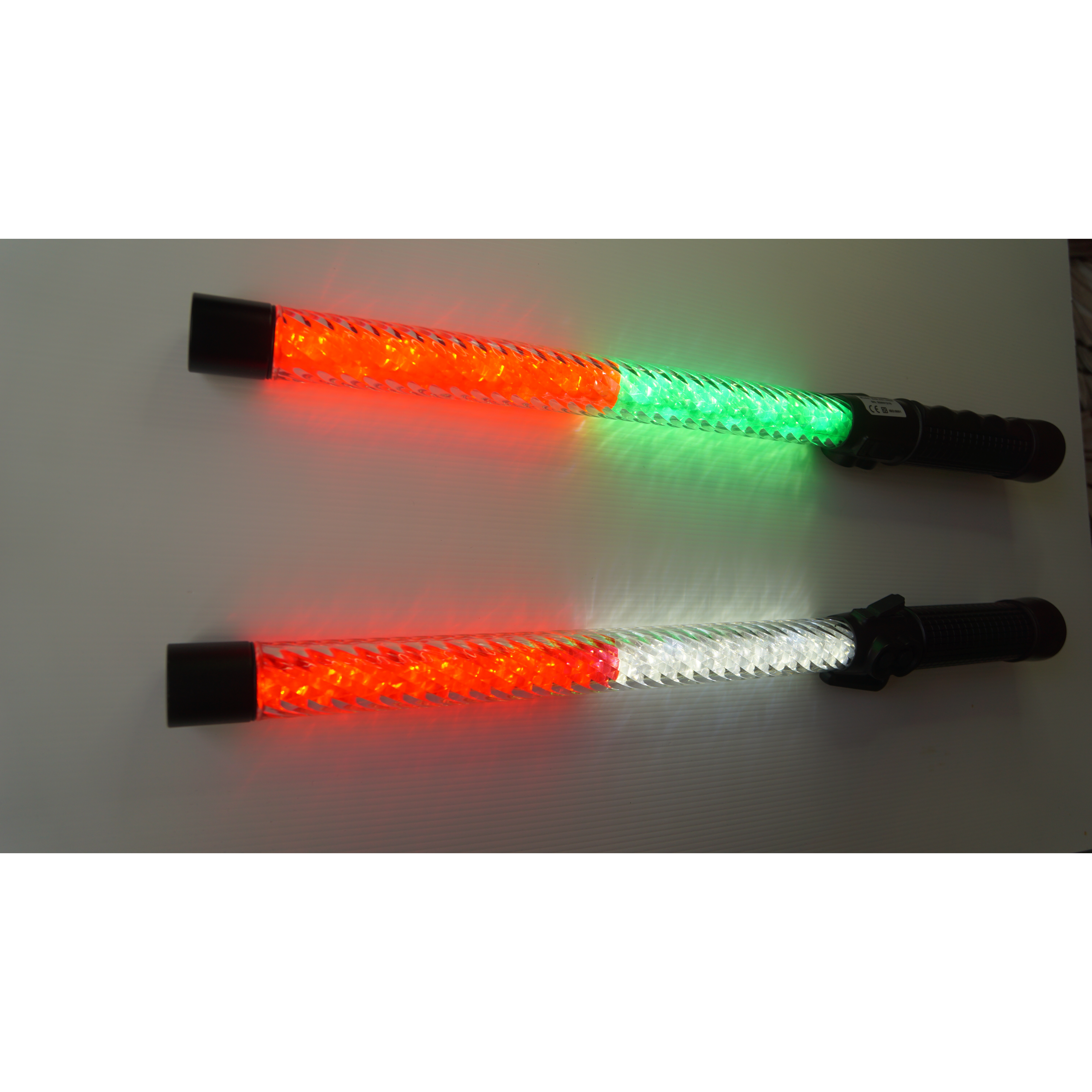 2 Lights Safety Traffic Baton with Flashlight for Traffic Police Security