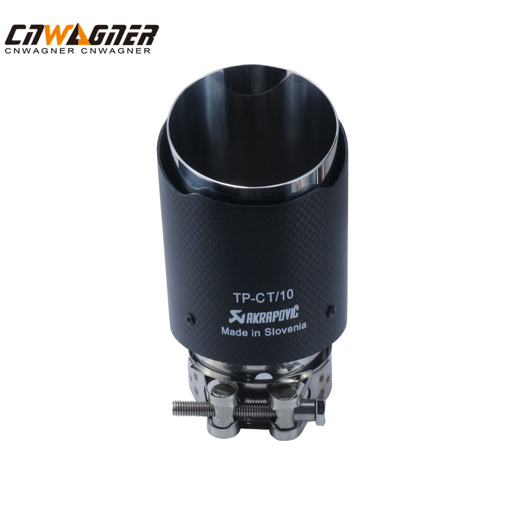 CNWAGNER Tail Throat Silencer Stainless Steel Motorcycle Exhaust Muffler Single out for universal motorcycle