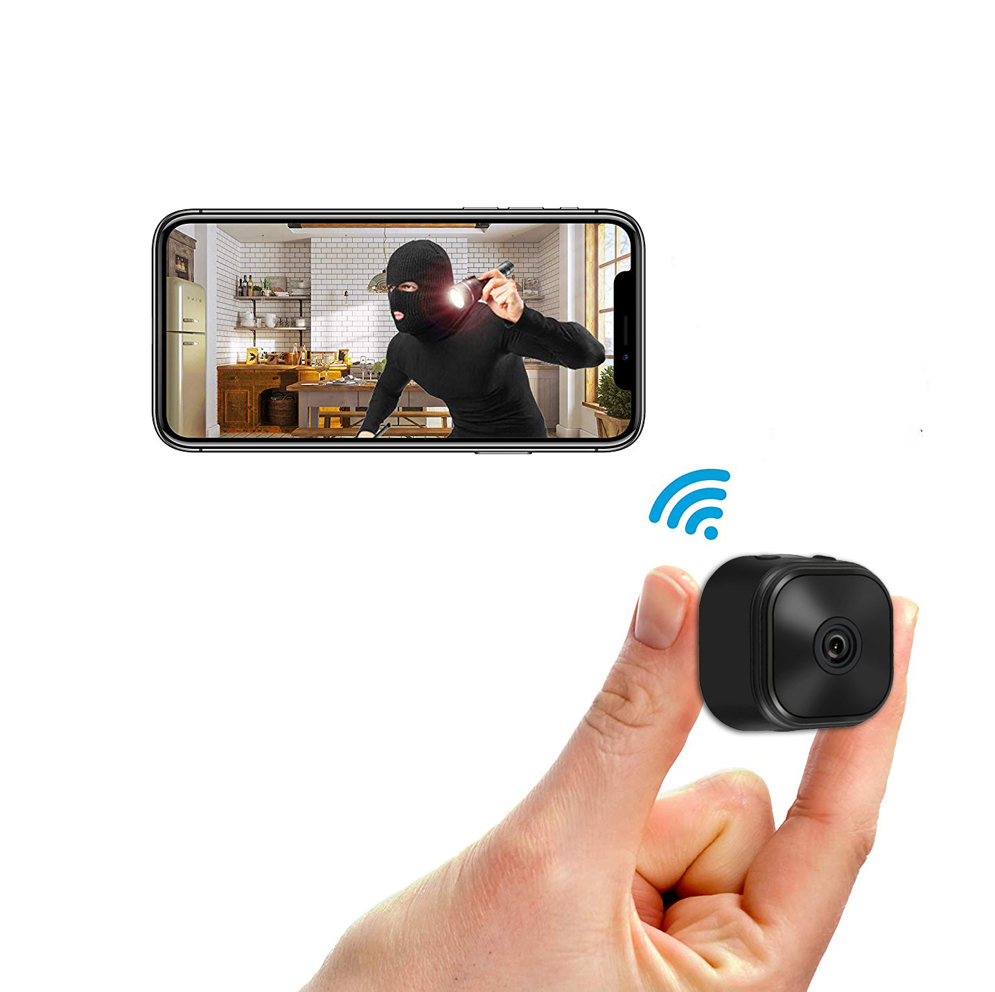 HD 1080P Скрытая мини камера портативная домашняя беспроводная WiFi камера безопасности