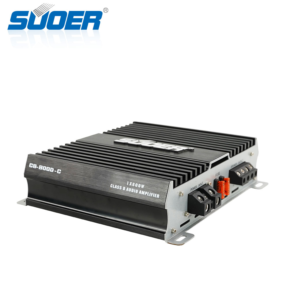 Suoer CB-800D-C 2400 Вт, усилитель автомобиля, автомобильный аудиосабвуфер, автомобильный усилитель, моноблок, аудио