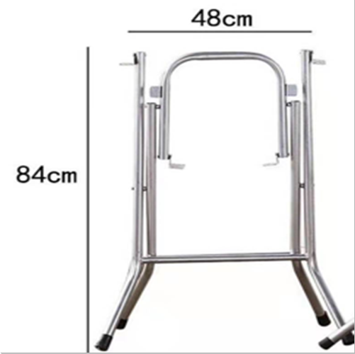 Customized adjustable u shape color metal folding dining table powder coating round steel tube foldable table legs
