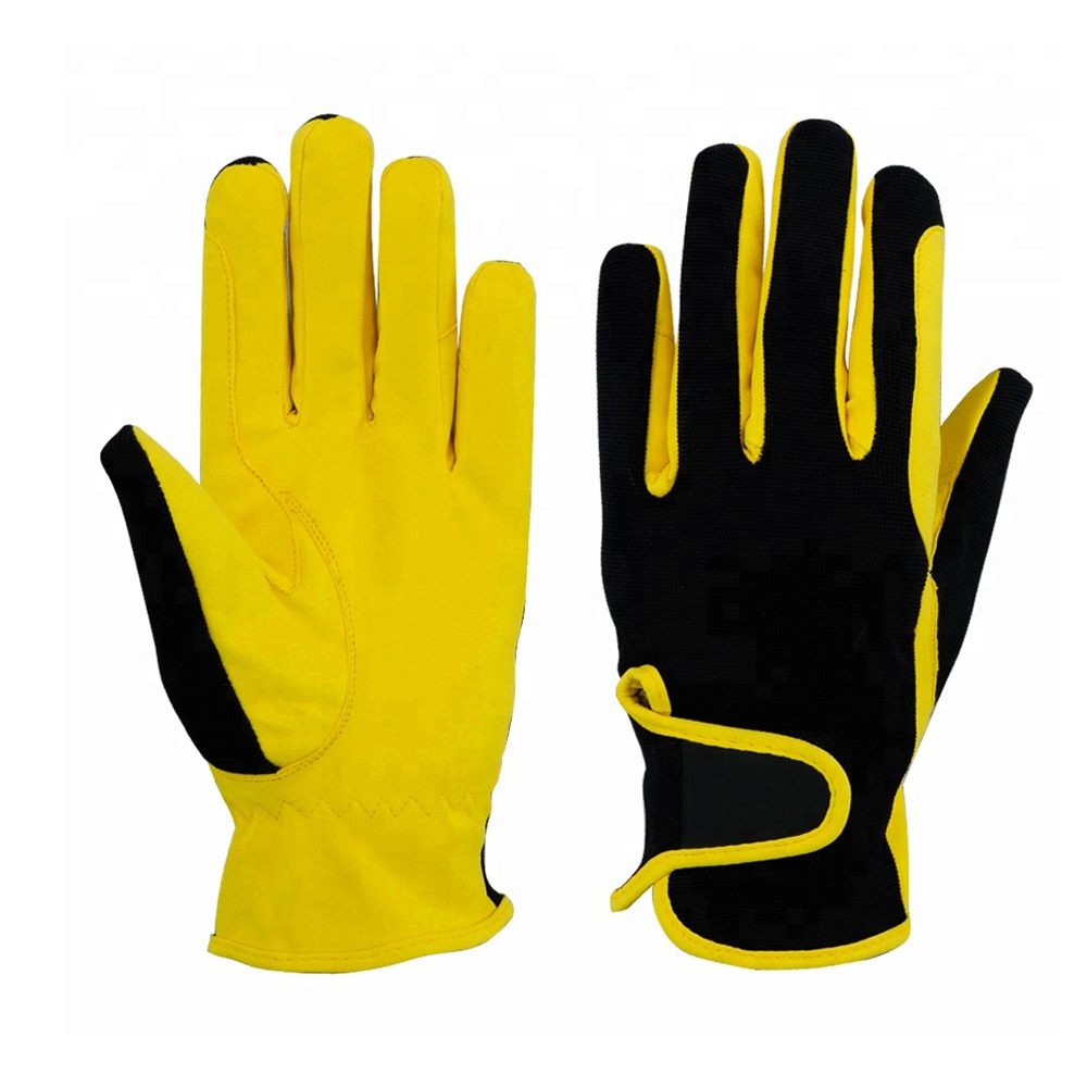 Factory made wholesale price high quality horse riding gloves