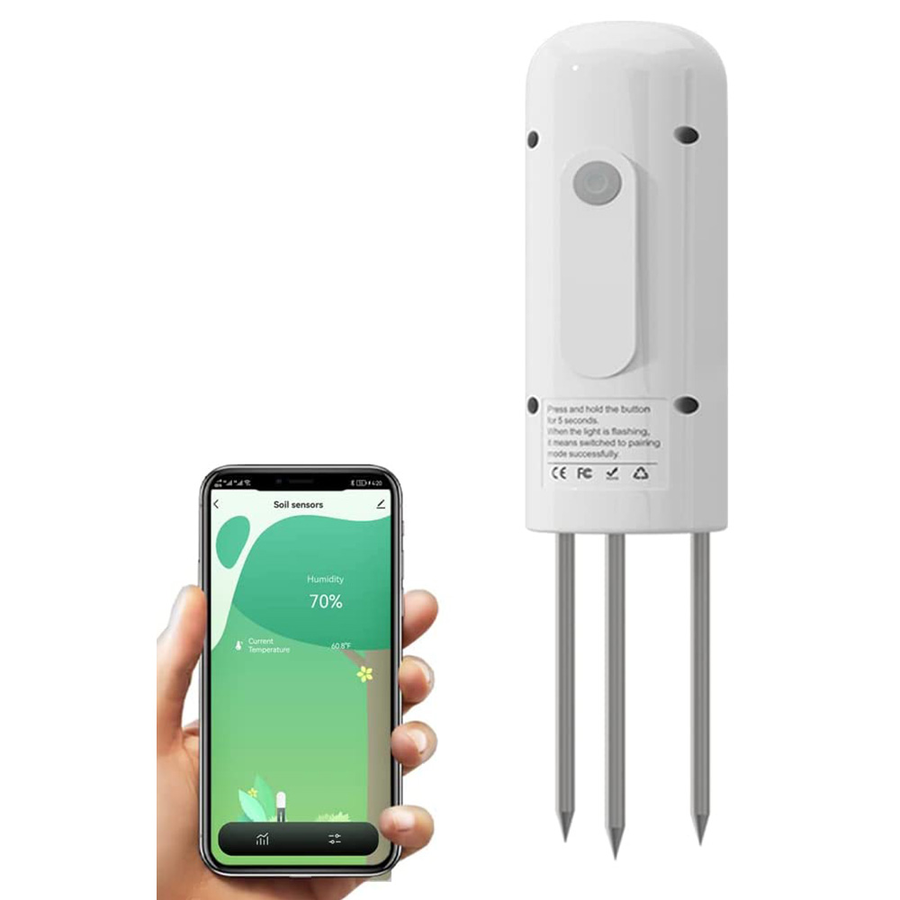 Tuya Zigbee набор для проверки почвы, приложение для автоматического определения температуры влажности, датчик датчика для садового газона