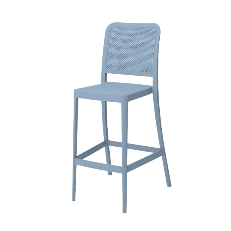 Manufacturer new design KD packing PP plastic hot sell patio garden outdoor chair bar stool