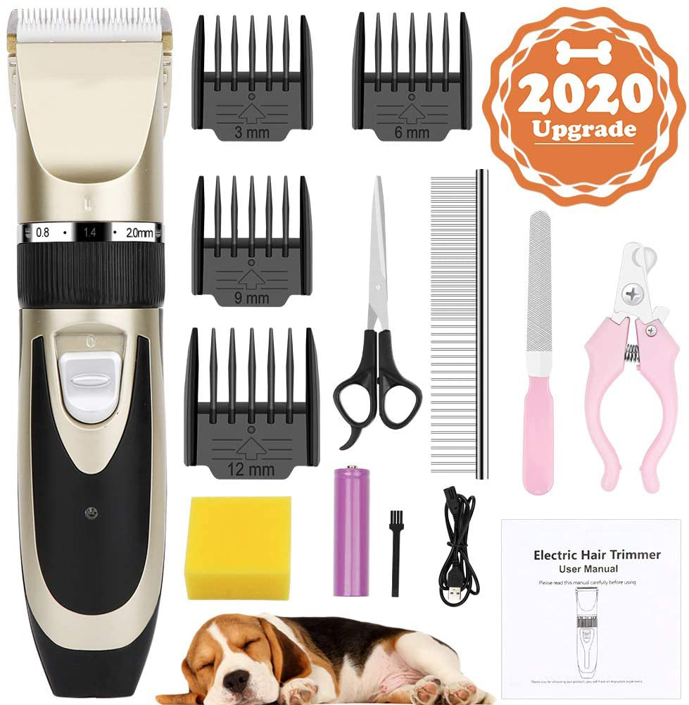 Dog Grooming Tool Professional Pet Grooming Kit Rechargeable Cat Hair Trimmer Dog Shaver